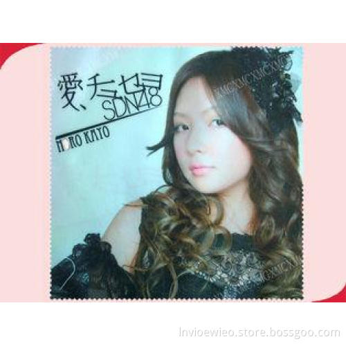 Personalized Design 15*15cm Printed Durable Microfiber Glas